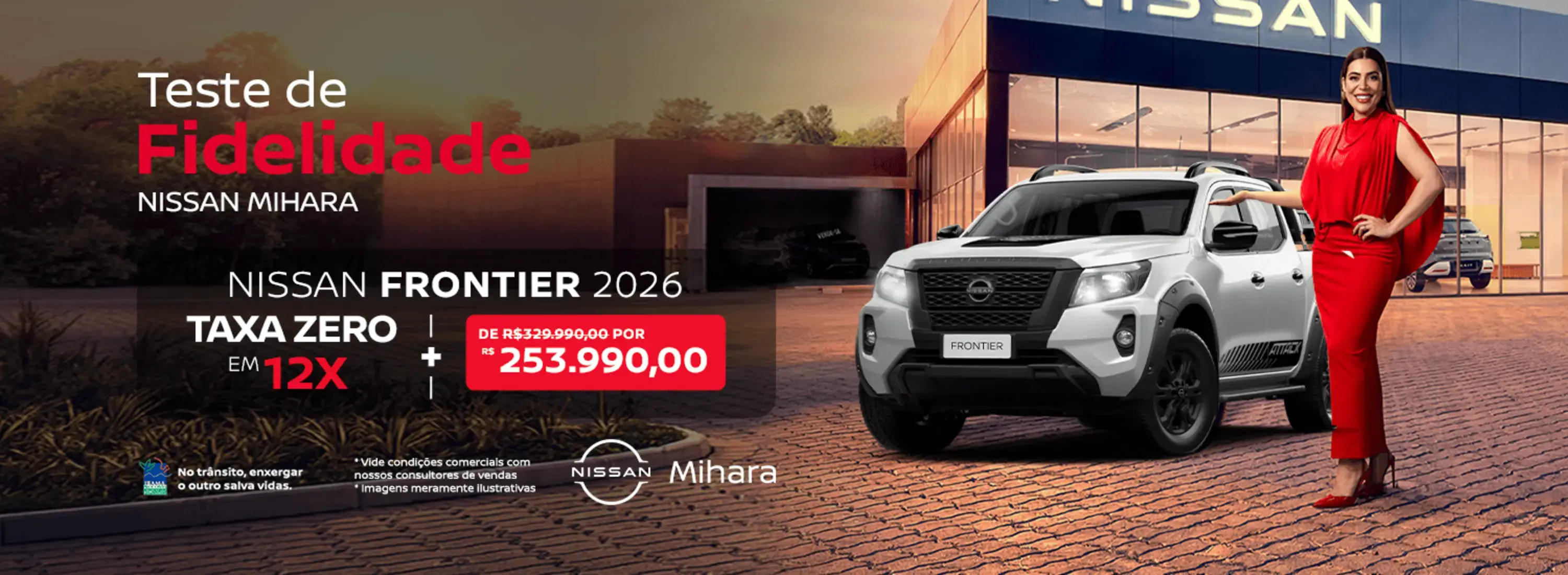 TESTE FIDELIDADE - NISSAN FRONTIER 2026 TAXA ZERO EM 12X POR 253.990,00