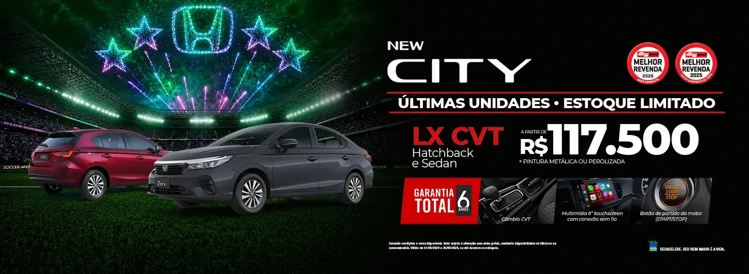 CITY LX - Sedan e Hatch - JUNHO