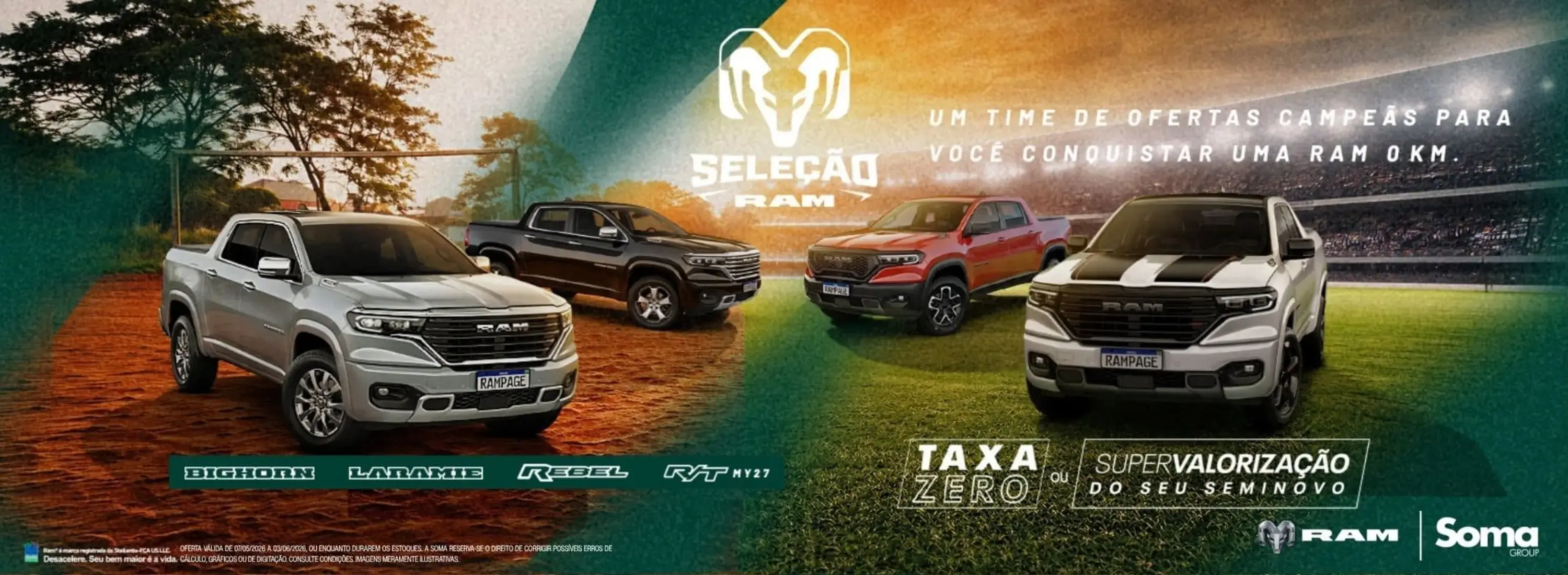 SELEÇÃO RAM - MAIO - RAMPAGE MODELOS