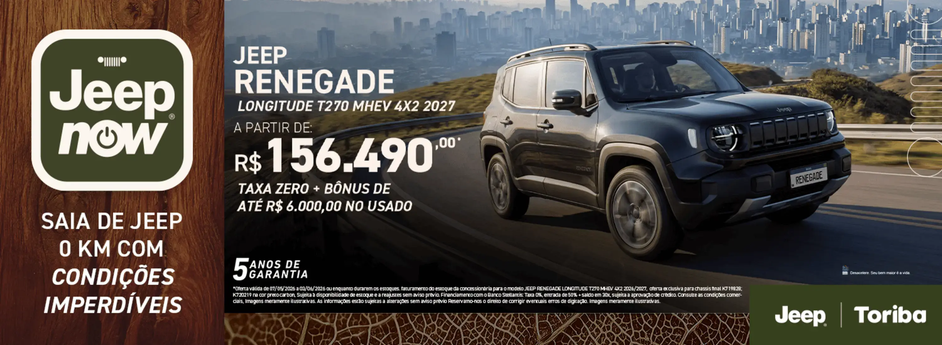 Renegade Longitude MHEV - Maio