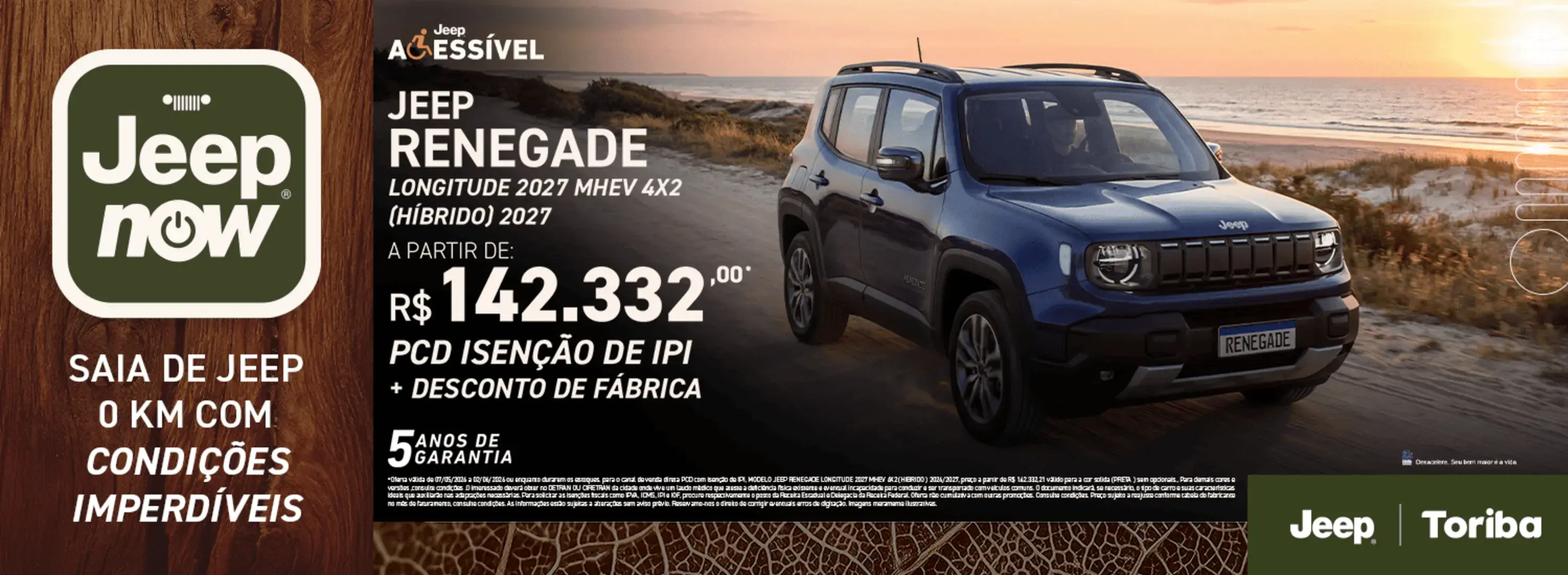 Renegade Longitude MHEV PCD - Maio