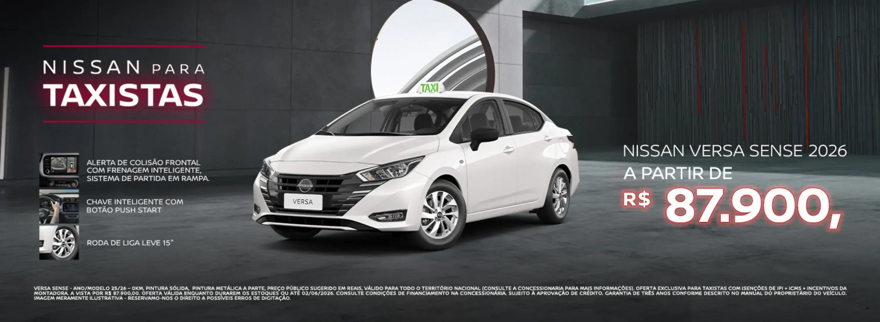 VERSA MAIO 2026 TAXI