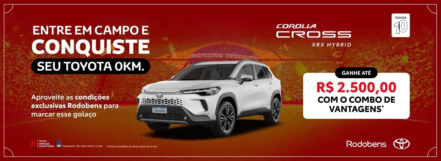 Compre seu Corolla Cross com vantagens exclusivas Rodobens.