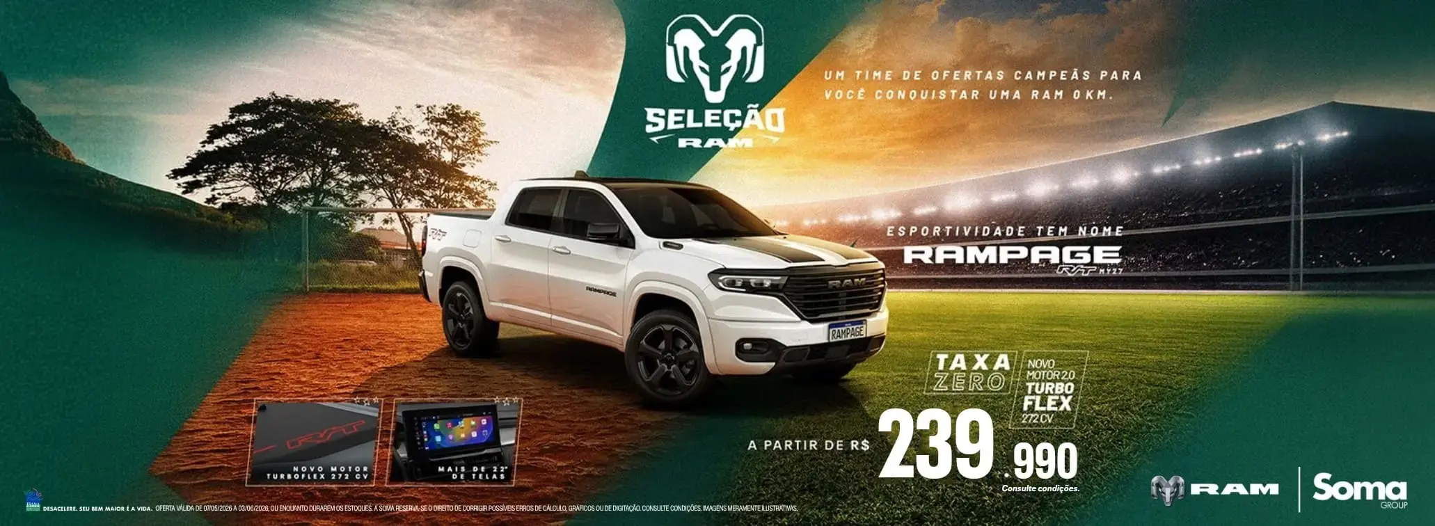  SELEÇÃO RAM - MAIO - RAMPAGE RT