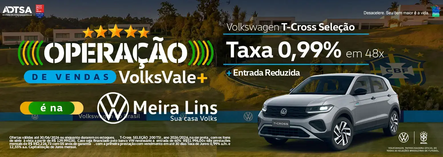 BANNER T-CROSS SELEÇÃO - OP DE VENDAS COPA 