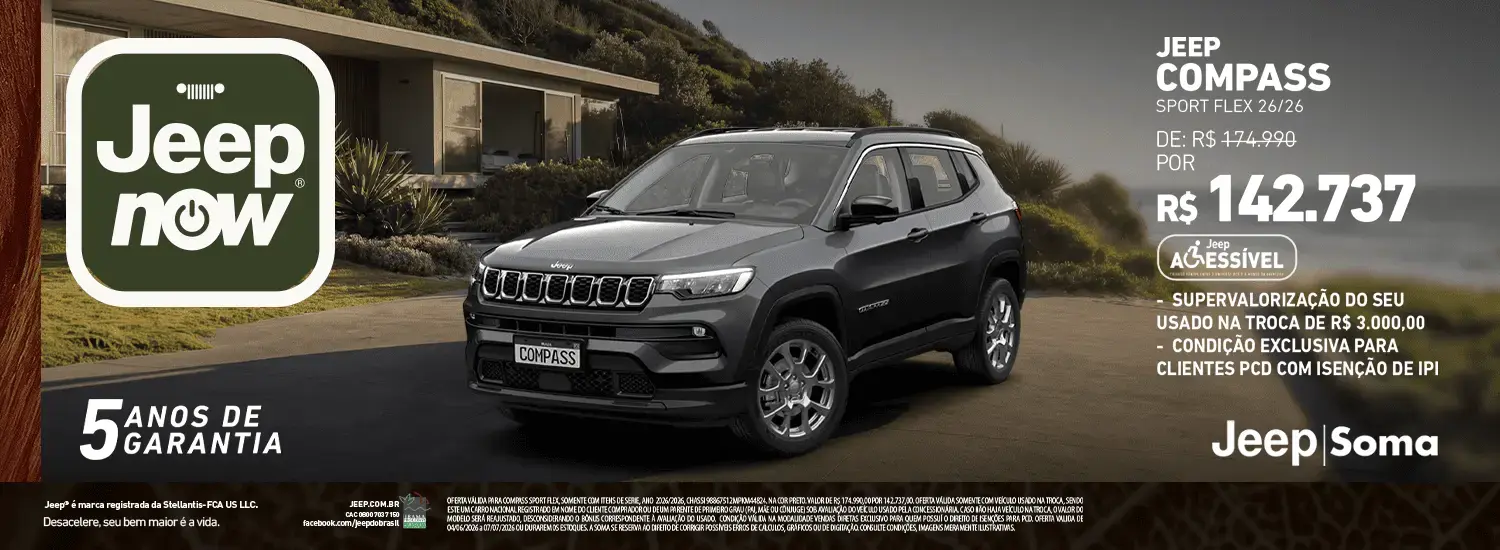 JEEP NOW - JUNHO - COMPASS PCD