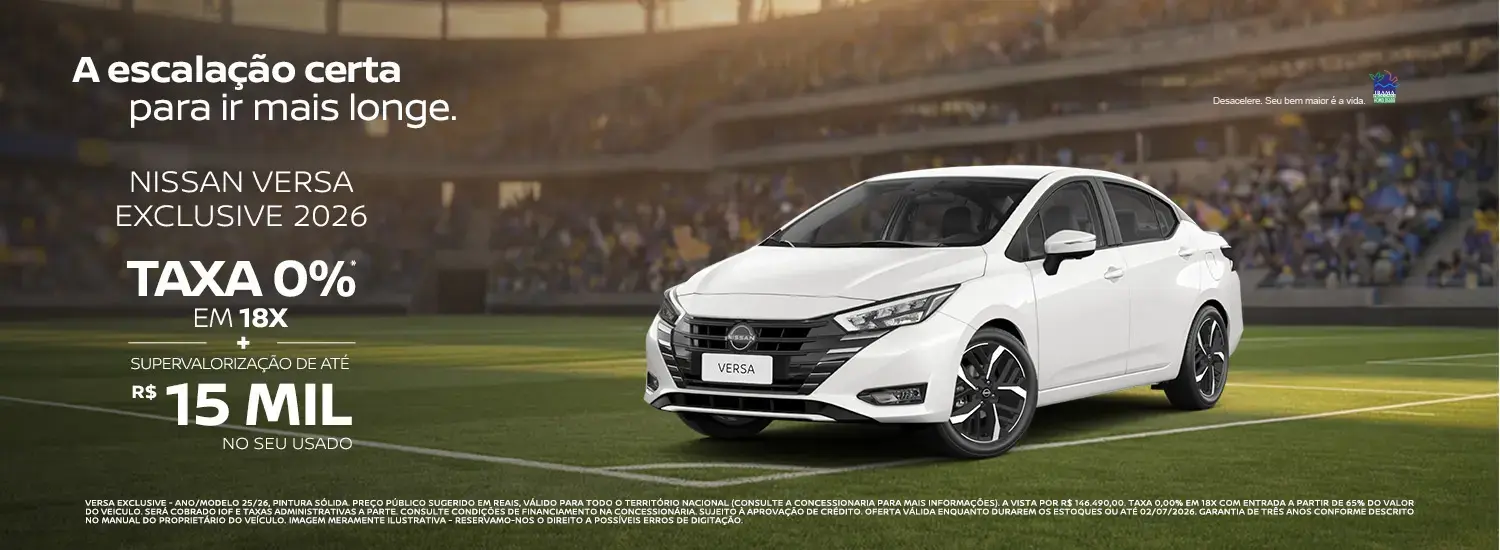 VERSA JUNHO 2026
