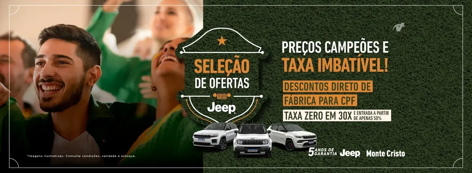 Seleção de ofertas Jeep 
