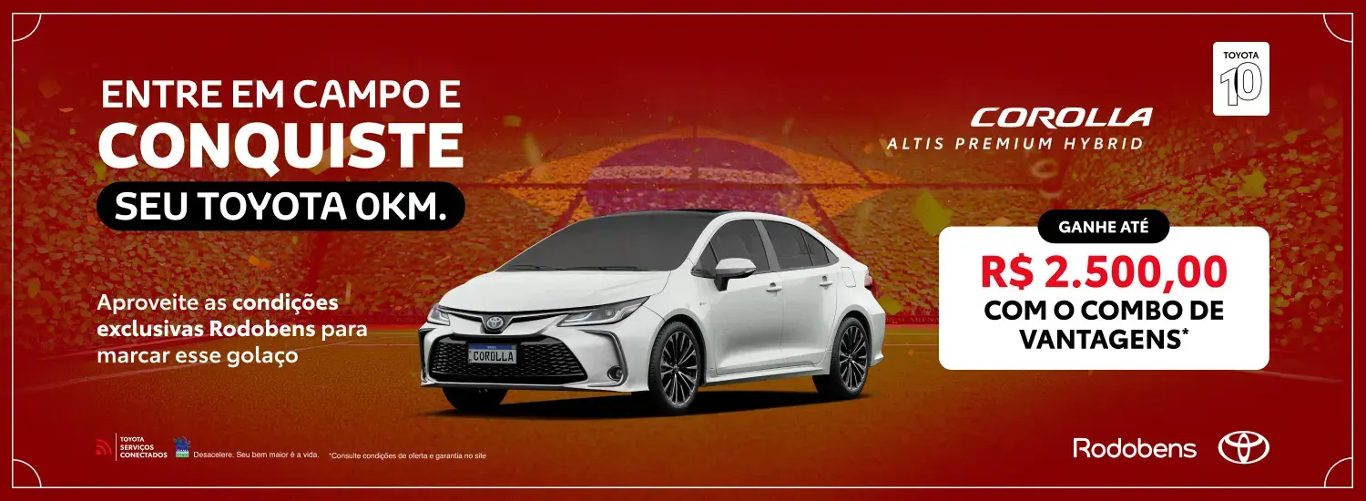 Compre seu Corolla com vantagens exclusivas Rodobens.