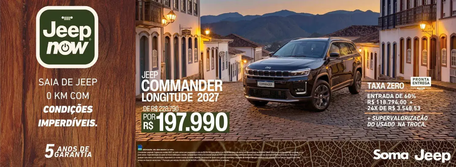 JEEP NOW - JUNHO - COMMANDER MONTADORA