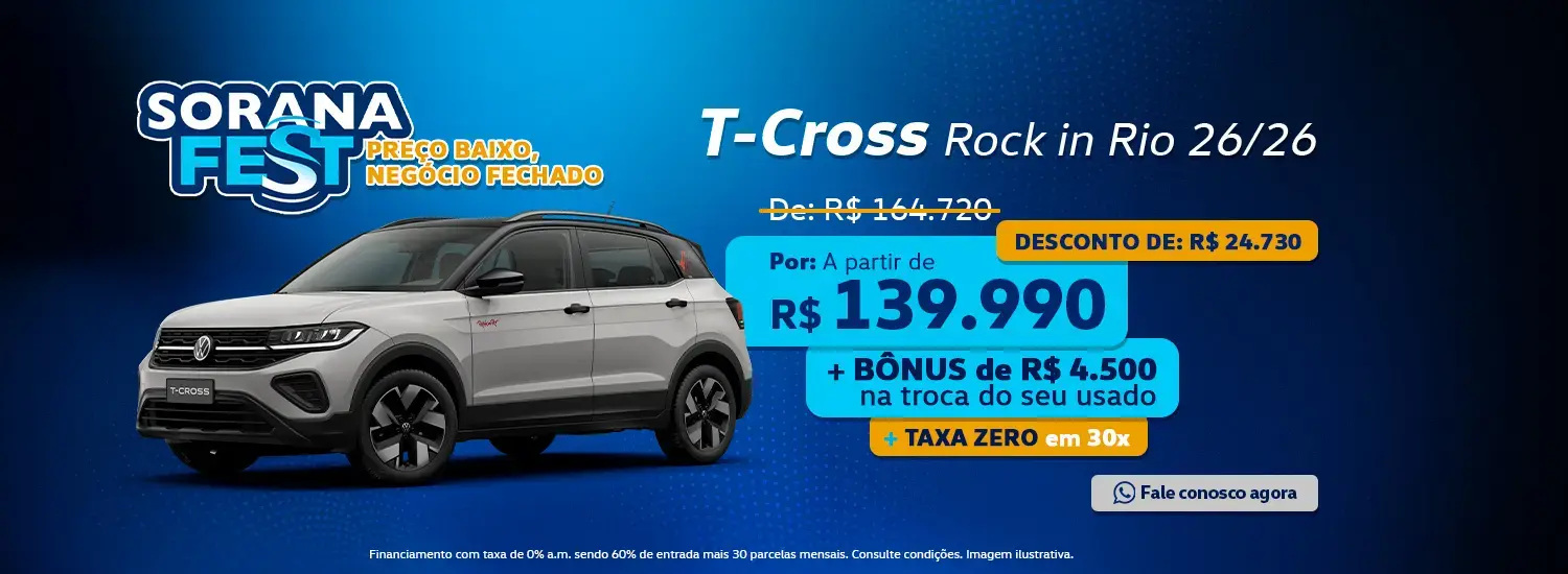 T-Cross 200 TSI Rock In Rio