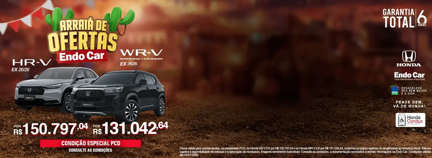 Venda Direta | PCD | HR-V EX e WR-V EX