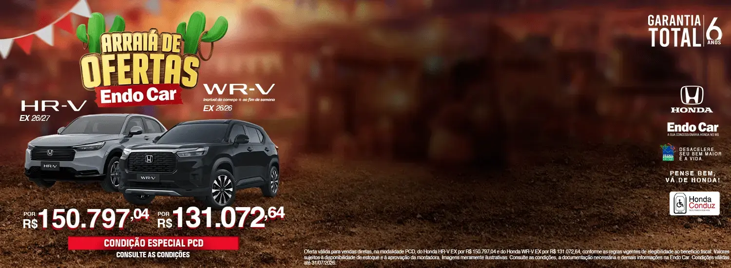 Venda Direta | PCD | HR-V EX e WR-V EX