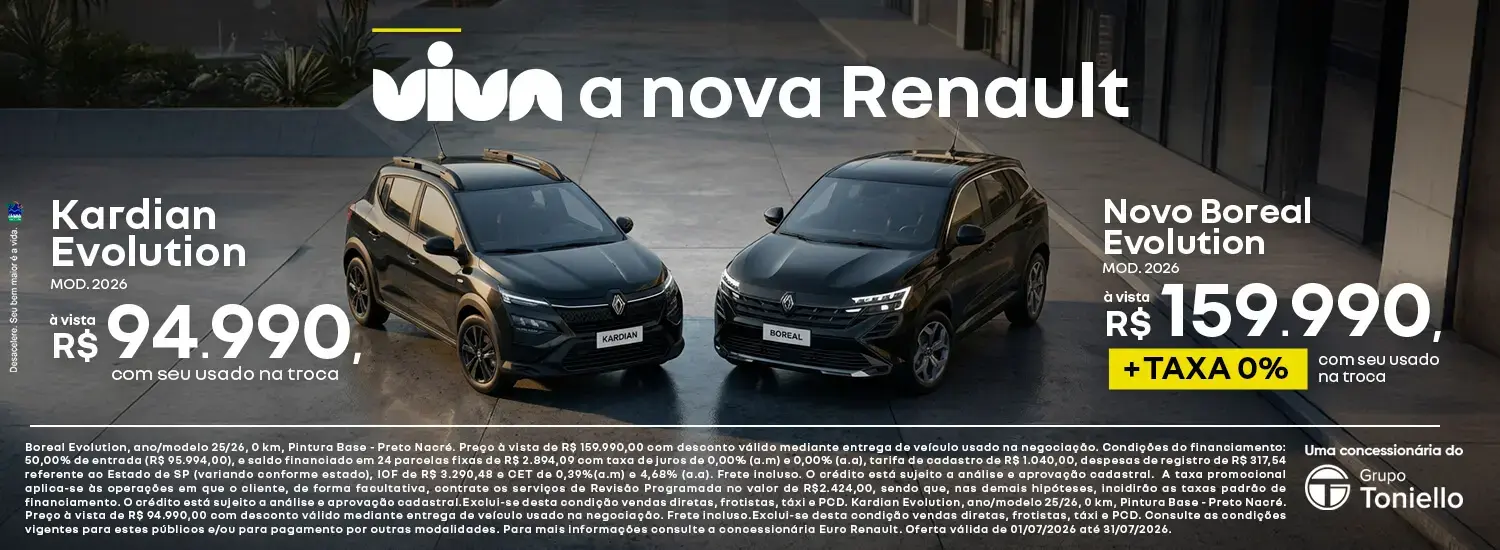 OFERTA NOVOS Kardian e Boreal