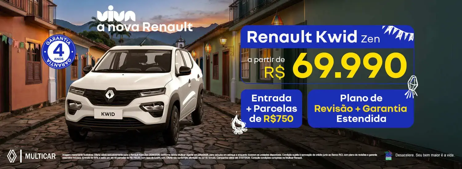 kwid julho 2026 