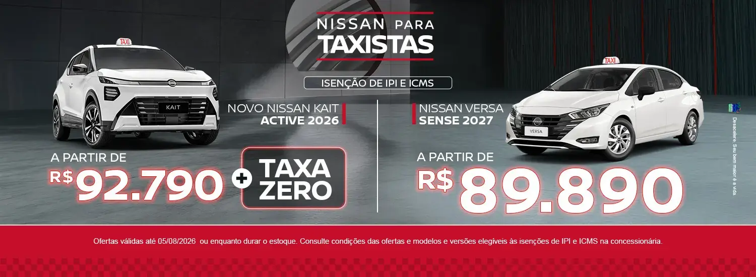 taxista julho 2026 
