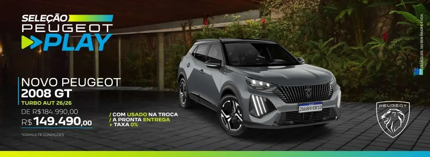 CAMPANHA JULHO | SELEÇÃO PEUGEOT PLAY 2008 GT
