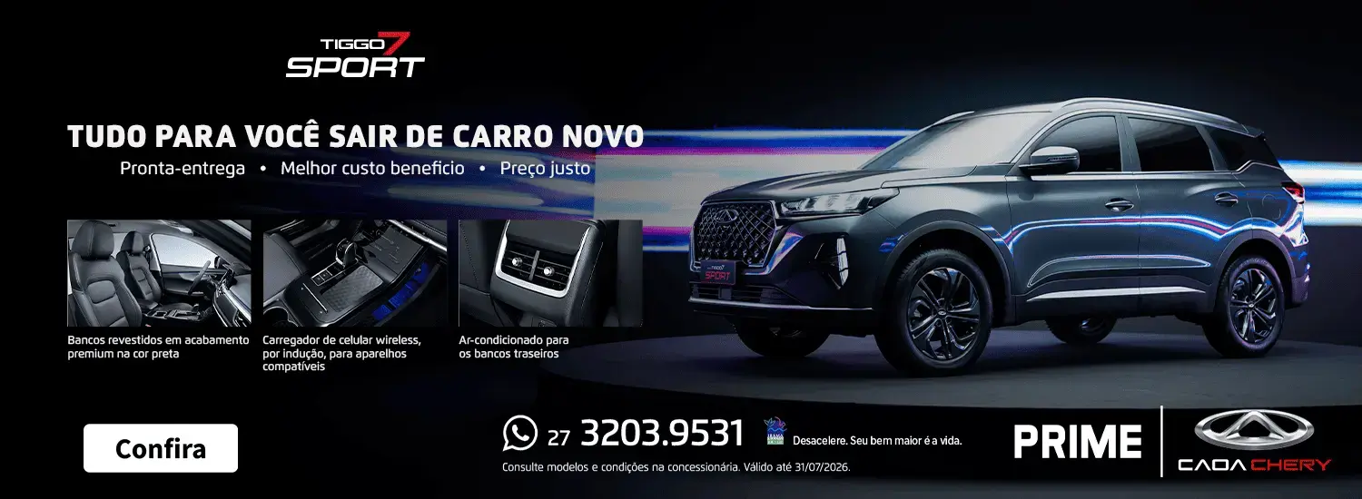 banner tiggo 7 sport julho