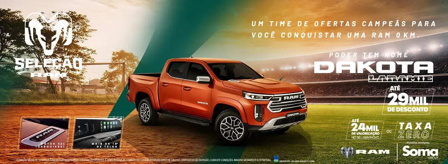 SELEÇÃO RAM - DAKOTA LARAMIE - JULHO