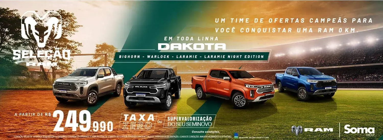 SELEÇÃO RAM - LINHA DAKOTA - JULHO