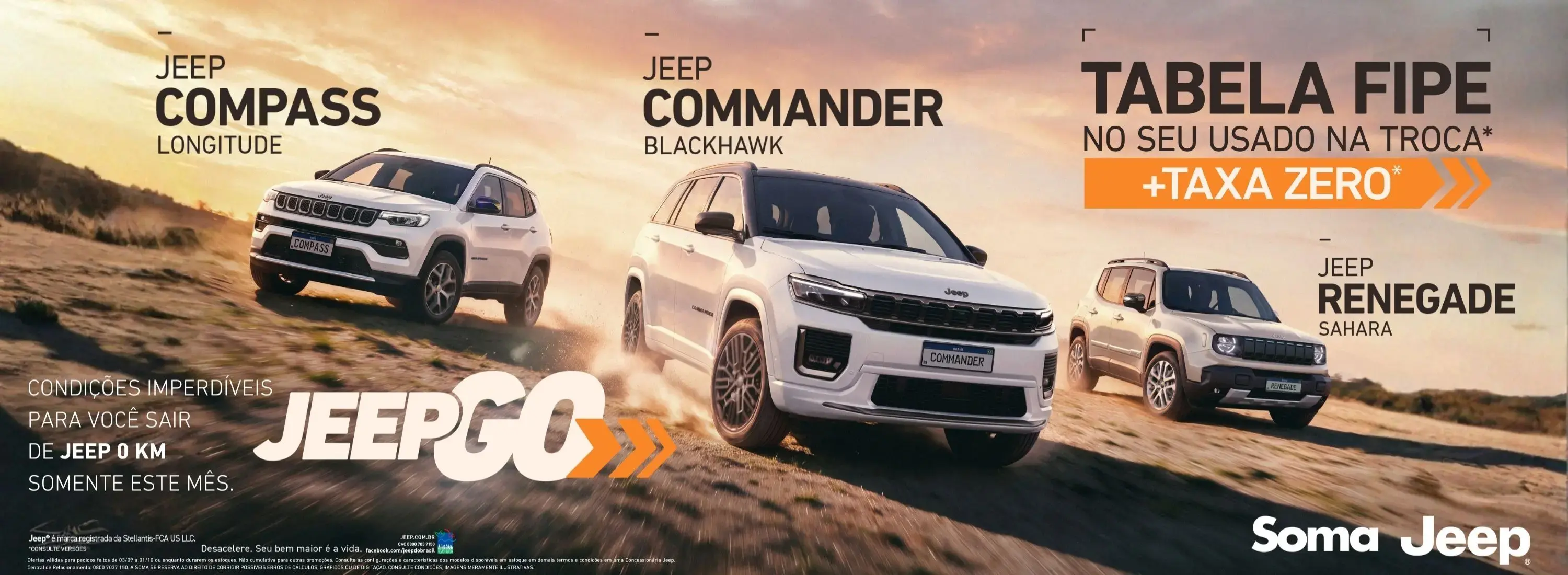 JEEP GO - MODELOS TABELA FIPE - OUTUBRO 2026