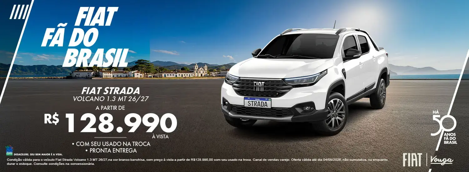 FIAT FÂ DO BRASIL - STRADA VOLCANO 1.3 MT - JULHO26