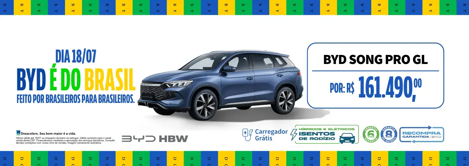 OFERTA BYD É DO BRASIL SONG 