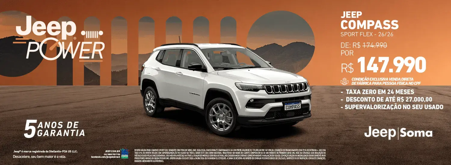  JEEP POWER - COMPASS SPORT VD CPF - JULHO