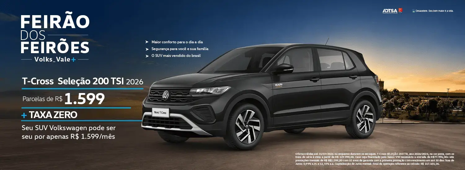 T-CROSS 200 TSI PARCELA FEIRÃO DOS FEIRÕES 