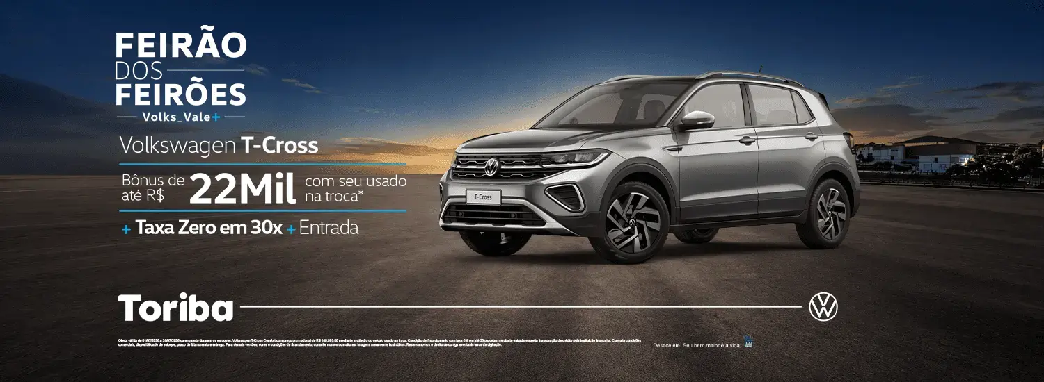Oferta 1 T-Cross Bonus 22k - Julho