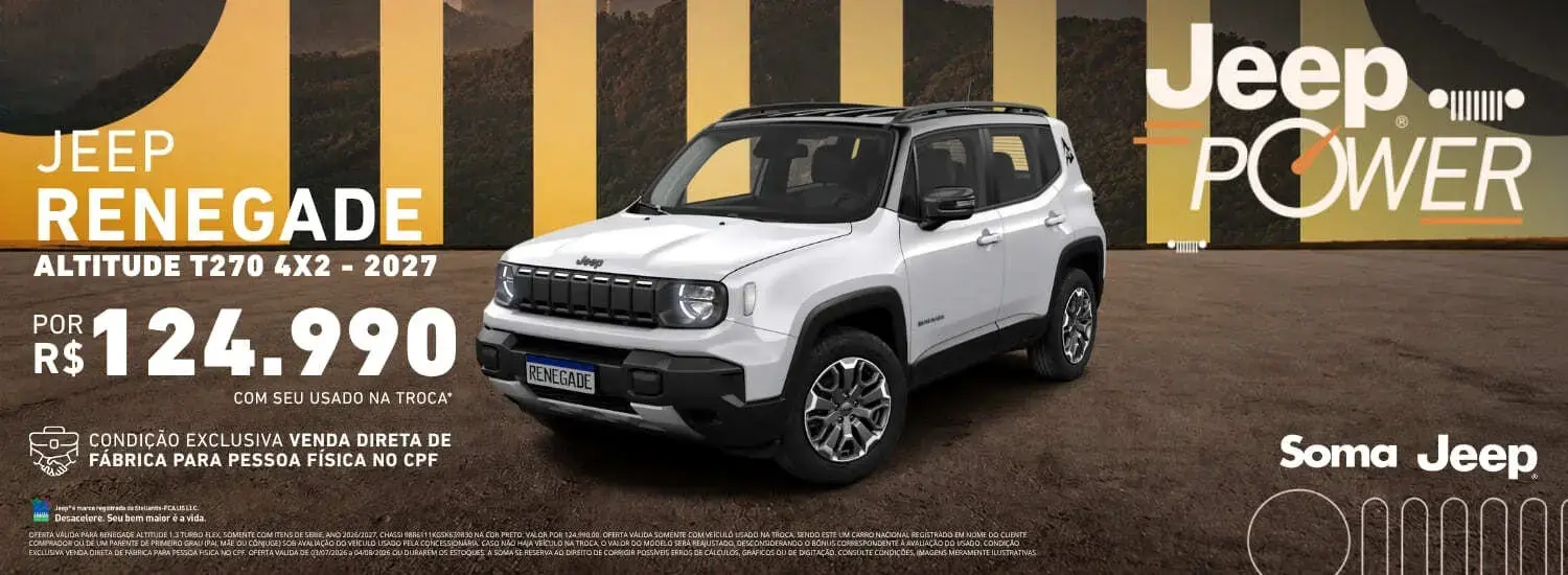  JEEP POWER - RENEGADE 27 MHEV VD CPF - JULHO