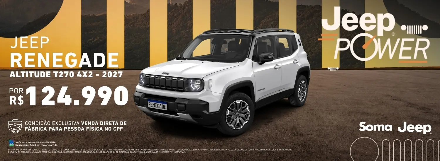  JEEP POWER - RENEGADE 27 MHEV VD CPF - JULHO