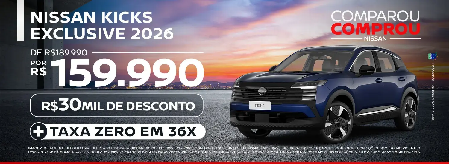 kicks excl julho 2026