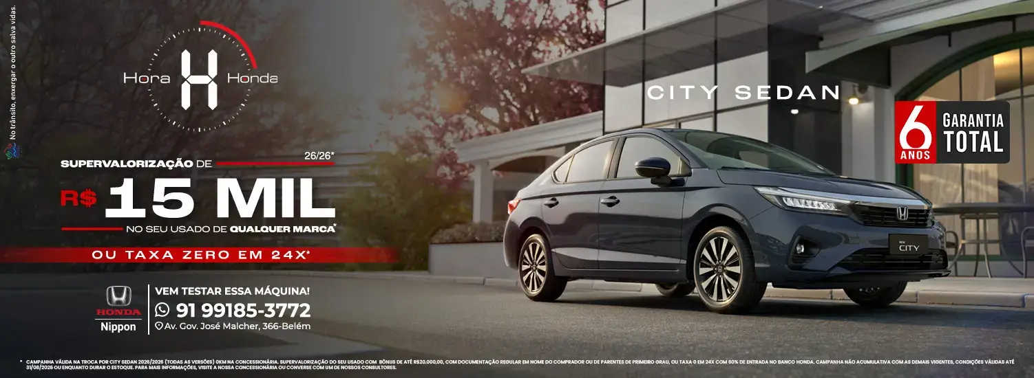 CITY SEDAN - AGOSTO 2026