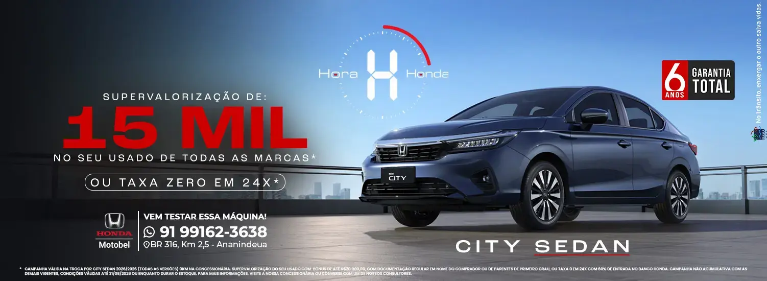 CITY SEDAN - AGOSTO 2026