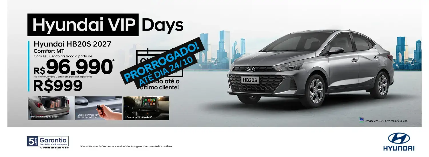 HB20S Comfort - Vip Days