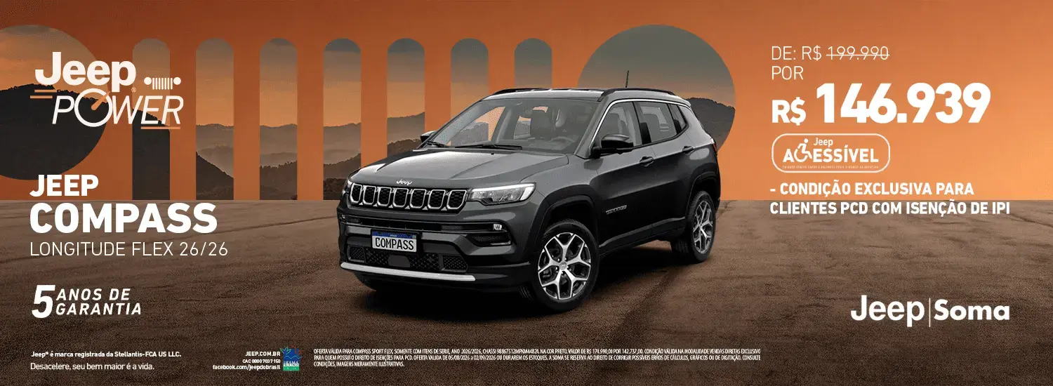 JEEP POWER - AGOSTO - COMPASS PCD
