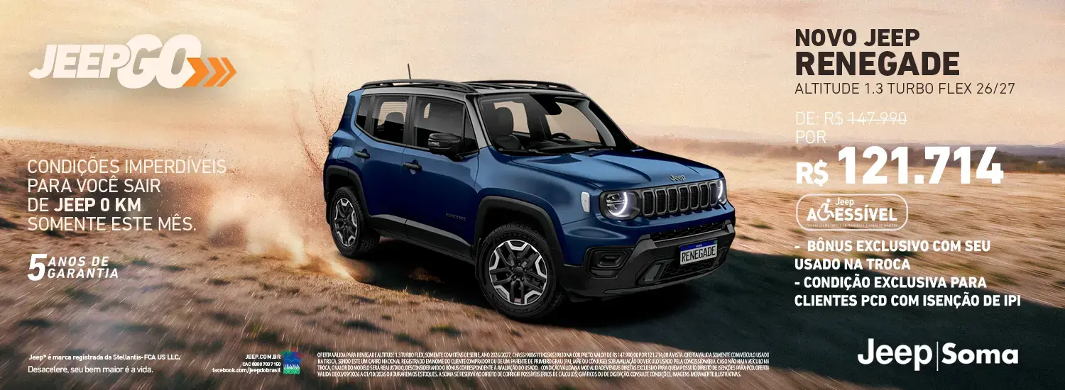 JEEP GO - SETEMBRO - RENEGADE PCD