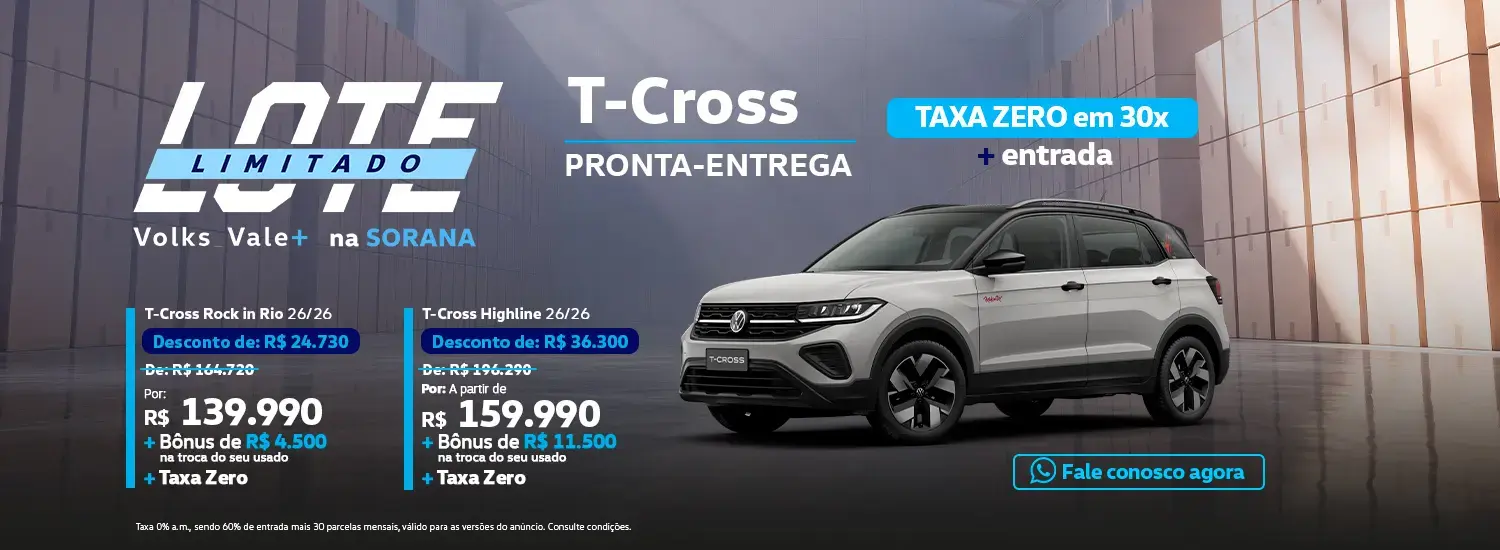 Sorana T-Cross Lote Limitado