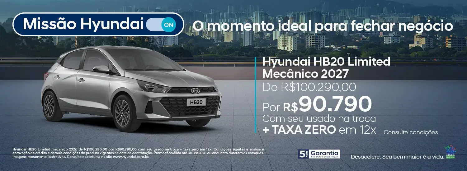 Hyundai HB20 Limited Mecânico 2027