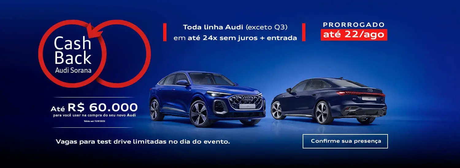 Audi Center Pinheiros - Cashback Audi Sorana