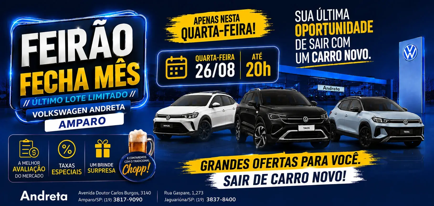 FEIRÃO FECHA MÊS