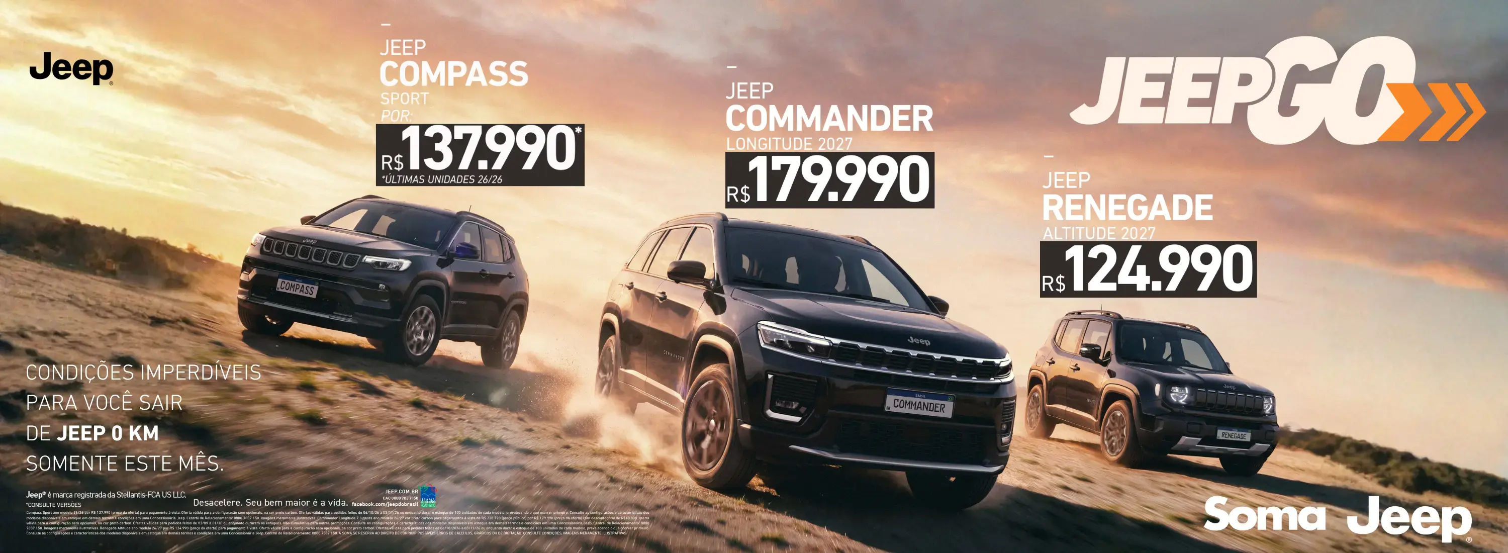 JEEP GO - MODELOS - OUTUBRO 2026