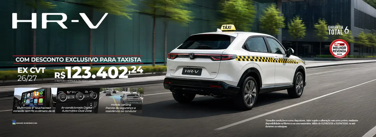 HR-V Táxi - SETEMBRO