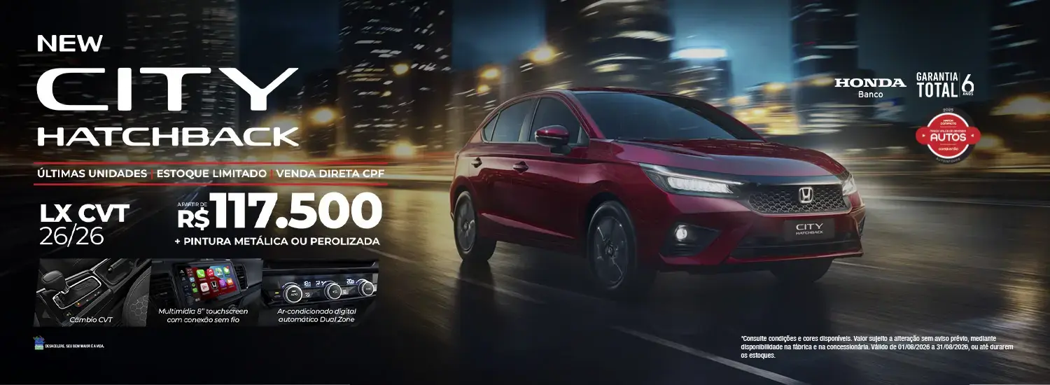 City Hatchback - VENDA DIRETA - SETEMBRO