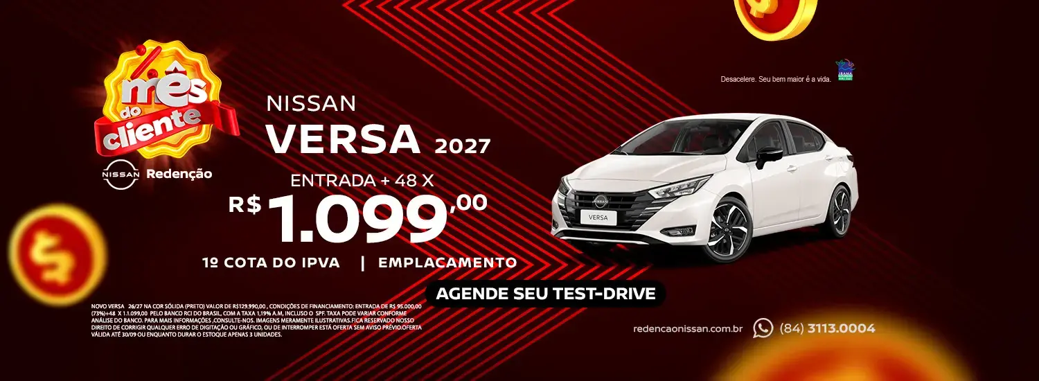 Oferta do Versa 