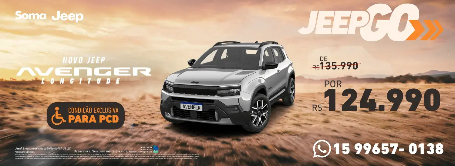 JEEP GO - SETEMBRO - AVENGER LONGITUDE PCD