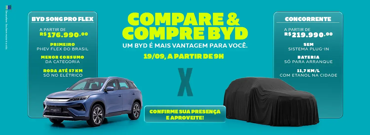 COMPARE E COMPRE BYD