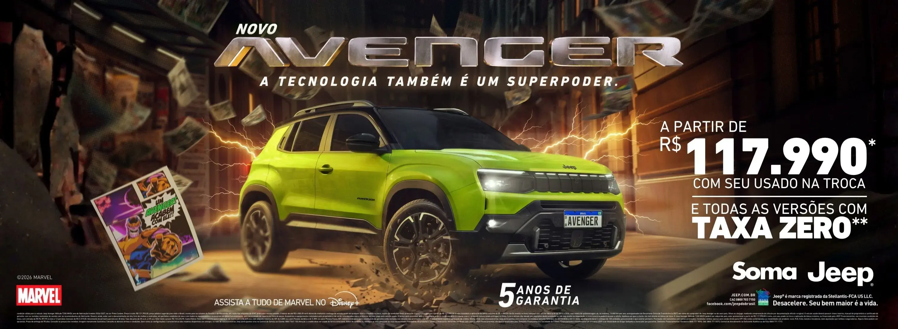 AVENGER ALTITUDE TAXA ZERO - OUTUBRO 2026 