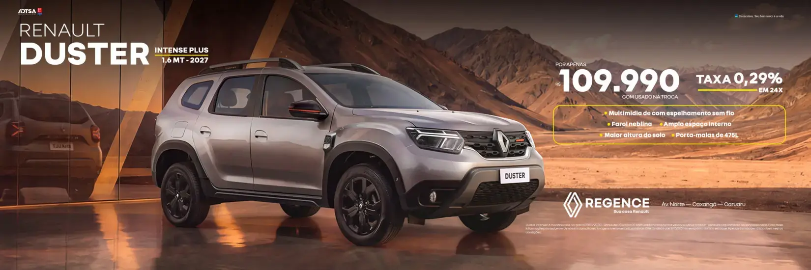 DUSTER INTENSE PLUS
